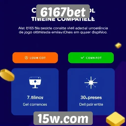Compatibilidade móvel do site 6167bet