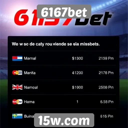 Opções de pagamento oferecidas pelo 6167bet