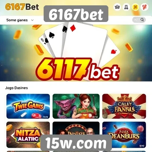 Jogos populares disponíveis na plataforma 6167bet