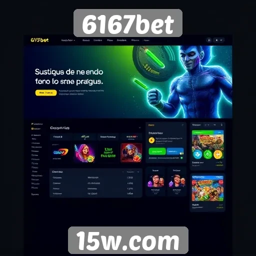 Evolução do design do site 6167bet