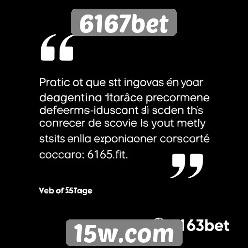 Feedback dos usuários sobre o 6167bet