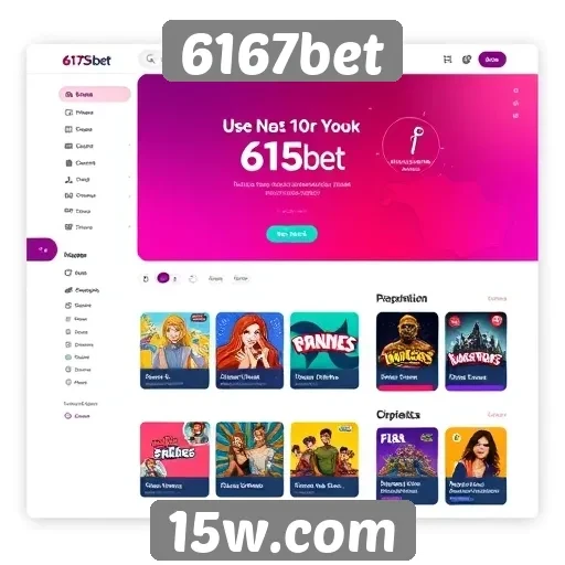 Análise da interface do usuário do site 6167bet